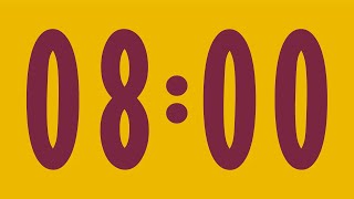 8 MINUTE TIMER 🔔 Gentle Alarm [Full HD]