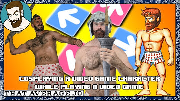 That Average Jo Cosplaying A Video Game Character Playing A Video Game