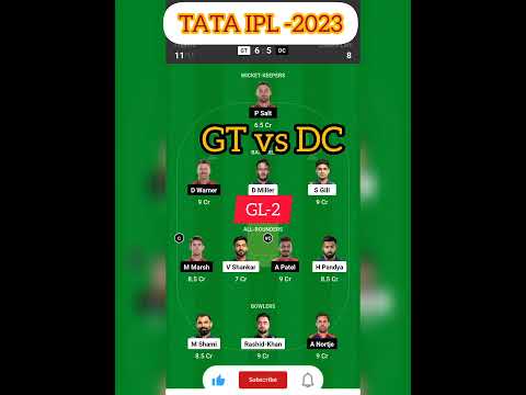 gt vs dc dream11 prediction,GT vs DC today&#39;s match prediction,gujrat vs delhi dream11 prediction