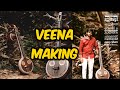 How to creative a veena demo | making of veena with wood
