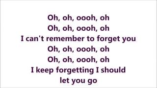 Shakira ft Rihanna - Can't Remember To Forget you  lyrics full HD
