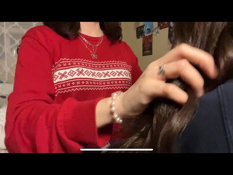 ASMR| Dándole a mi Hermana un Masaje en la Cabeza