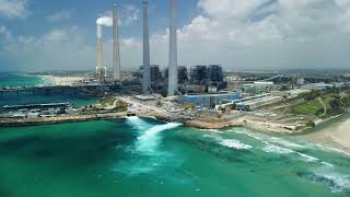 Hadera Power plant - Drone footage with Dji Mini 2