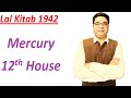 Lal Kitab Remedies for Mercury 12th house with predictions and precautions as Lal Kitab 1942 edition