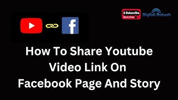 How To Share Youtube Video Link On Facebook Page And Story