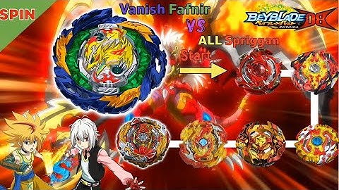 베이블레이드 버스트 DB 배니쉬 파브닐 VS 올 스프리건 배틀 ベイブレードバーストDB 【Vanish Fafnir VS ALL Spriggan】 Beyblade Burst DB