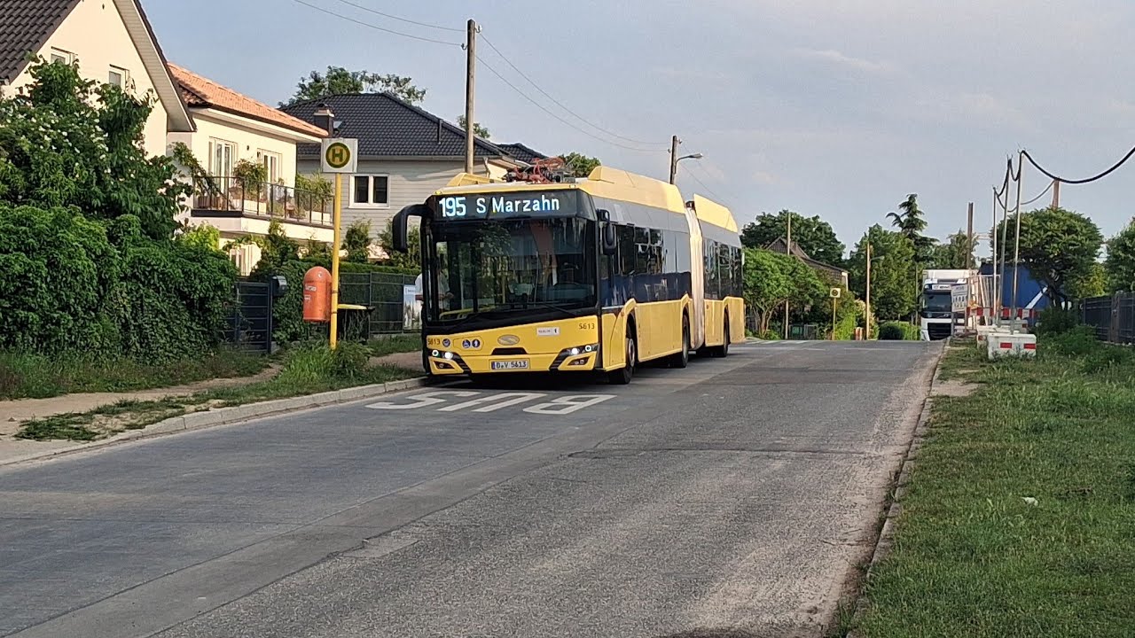 Einsetzer Mitfahrt im 195 von S Marzahn nach Neuenhagener Str.