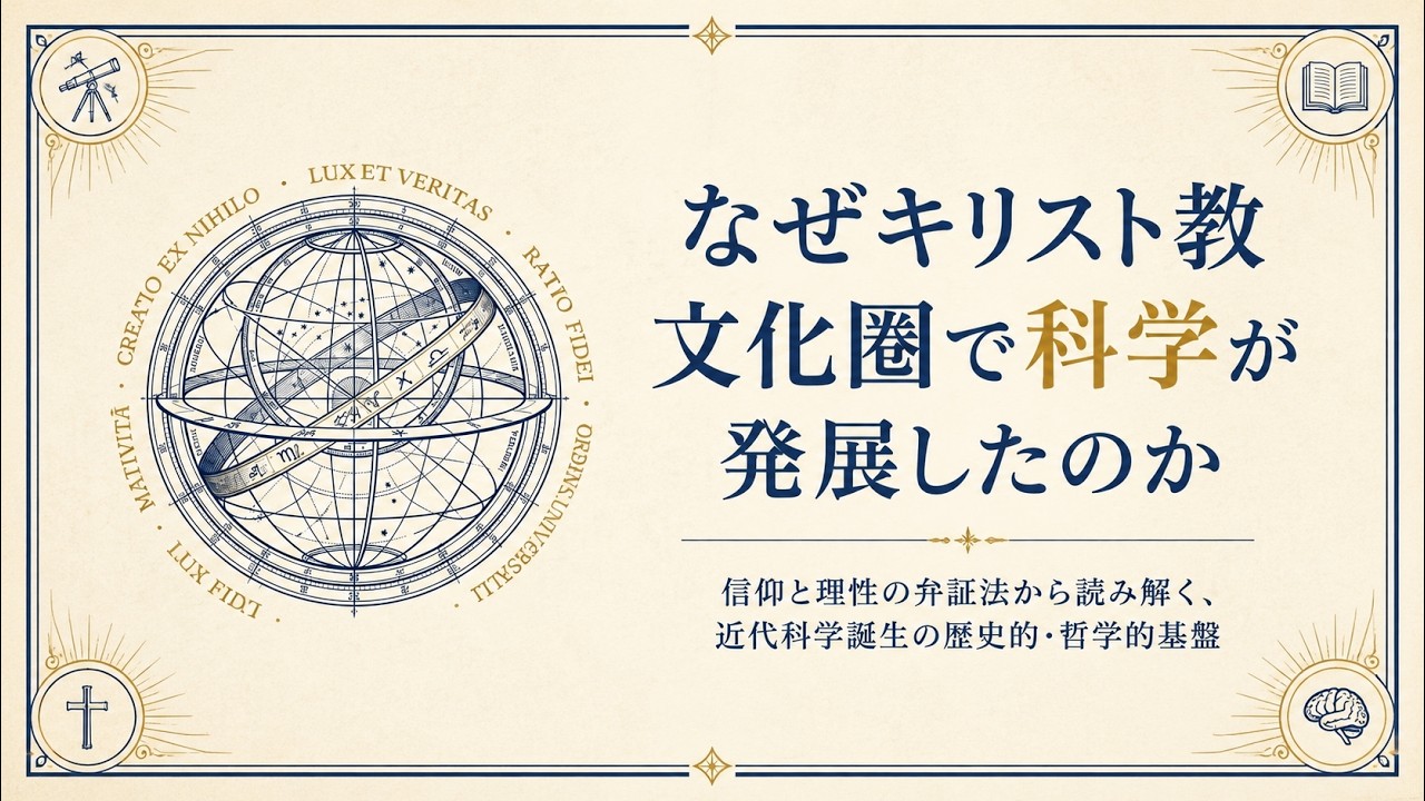 なぜキリスト教文化圏で科学が発展したのか - YouTube