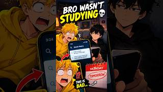 Bro Tried to Pass Without Studying 💀 #comedy #aianimation #funnyanimation