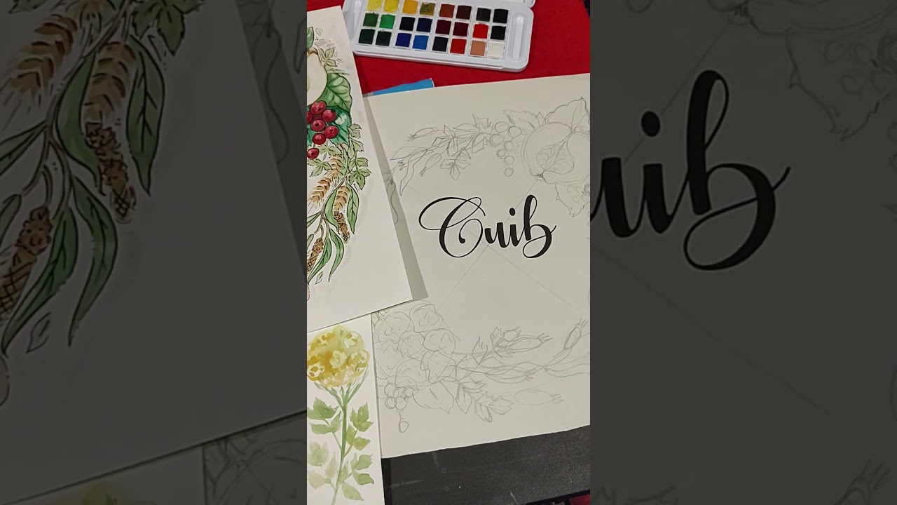 🎨Watercolor wreath commission || 