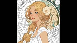 ART NOUVEAU BEAUTIES: An Adult Coloring Book for Relaxation and Stress Relief Guide