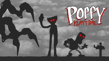 Poppy Playtime | Size Comparison 2025 (CHAPTER 1,2,3,4 + VOICELINES)