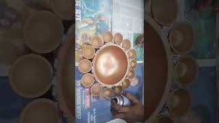 Urli making for diwali decoration | Diwali DIY | shortsfeed youtubeshorts