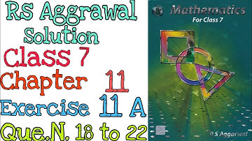 Rs Aggarwal Class 7 Exercise 11A Question number 18,19,20,21,22 | Profit and Loss | MD Sir