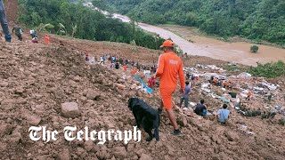 Rescuers search for survivors after at least 19 killed in mudslide in India