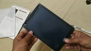 LCD Writing Tablet (E - Writing Pad) Unboxing and Review. E - Writing Pad under Rs. 500