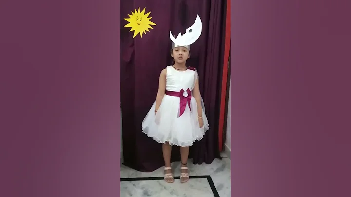 moon prop. # art and craft idea for fancy dress # poem on moon