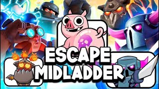 How to ESCAPE MID-LADDER (8000+)🤣😎 -Clash Royale