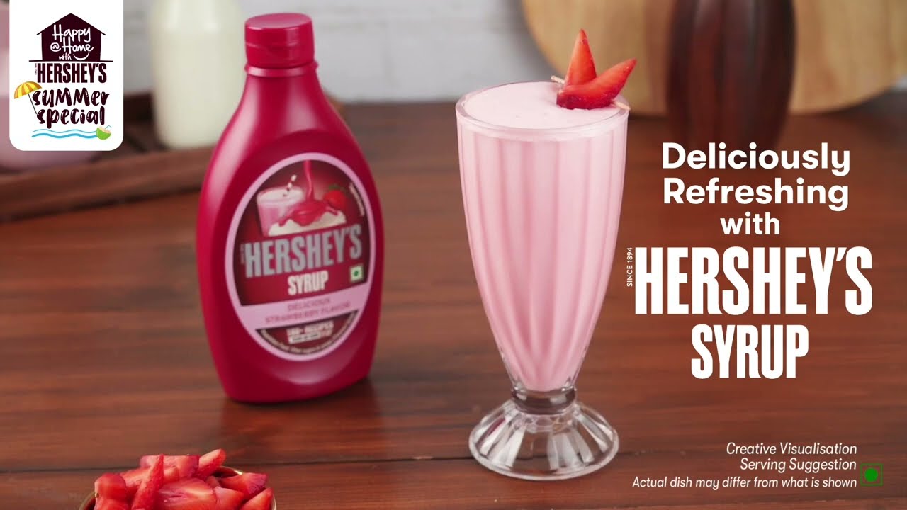 Hershey's Syrup | Strawberry Syrup with Strawberry Milkshake