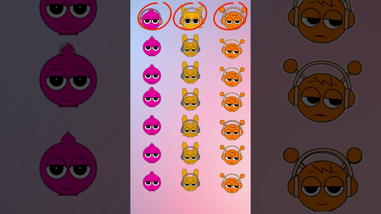 Try to find all of Sprunki 