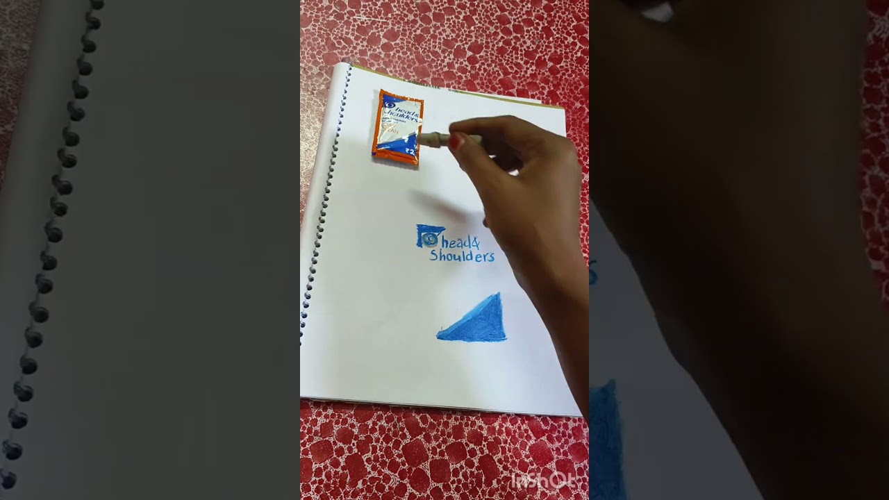 How to draw | head & shoulders |shampoo easily with the pastel colours 