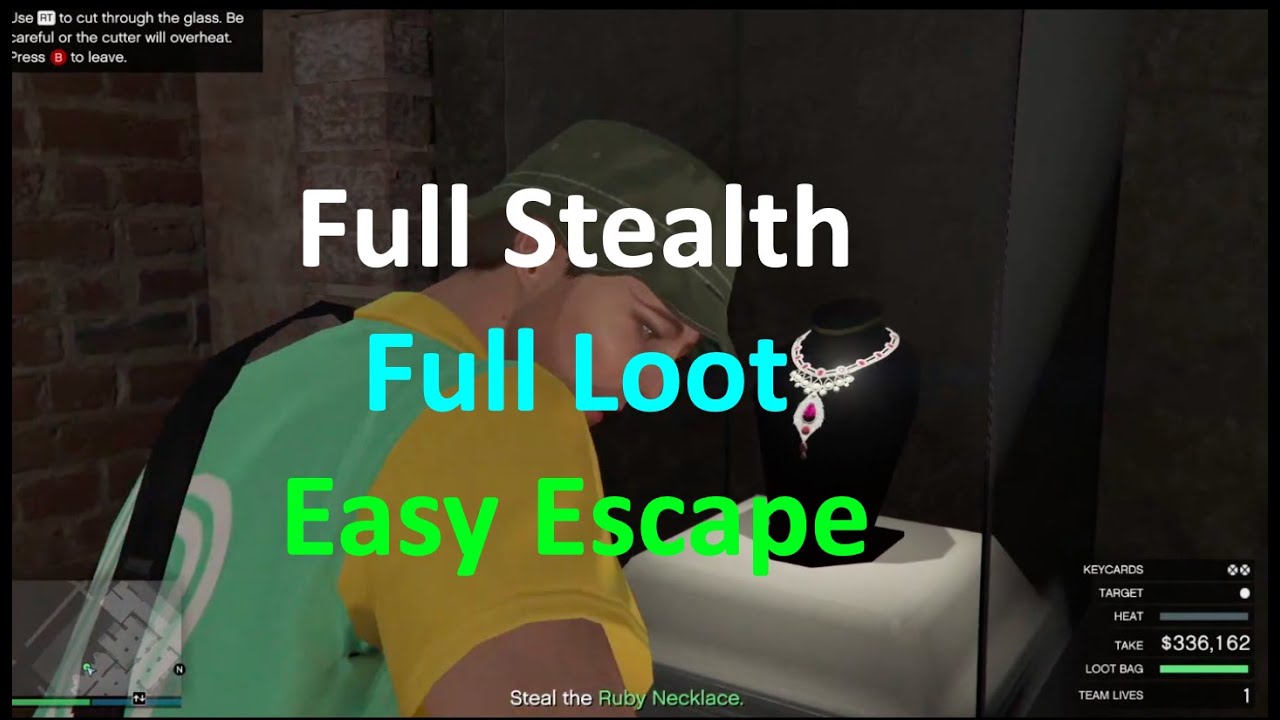 Easy stealth mode Cayo Perico Heist in GTA Online full loot YouTube