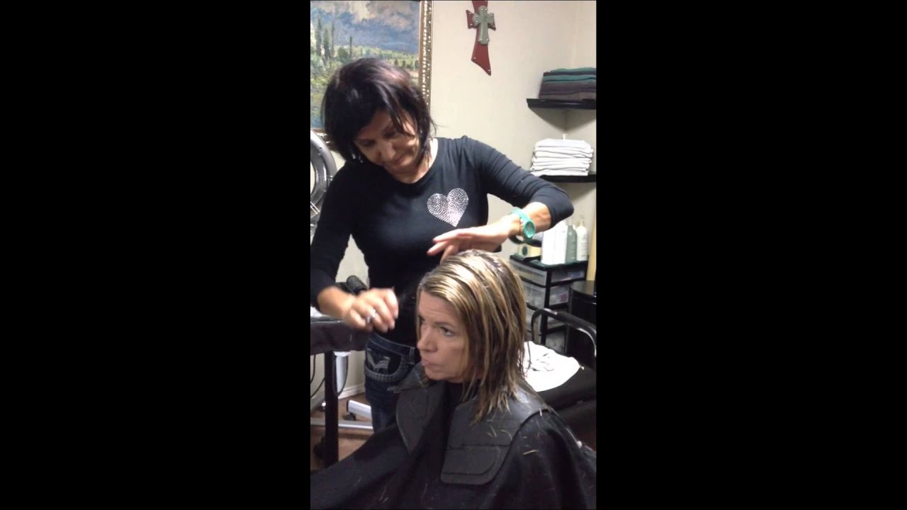 Mid Length Layered Haircut With Texture Part 1 Of 2 Youtube