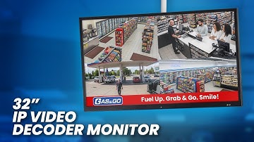 CE-VT320-NVD: 32" IP Video Decoder Monitor from Clinton Electronics