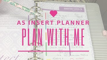 Plan with Me | kitlife A5 Planner Inserts with Jessica Locke, RD