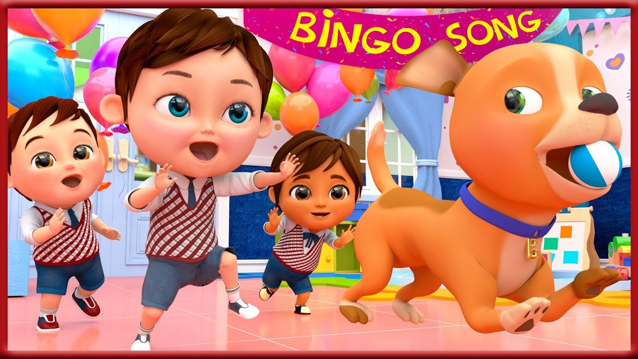 Bingo School Dog Song , Baby Shark , The Wheels on the Bus , Johny Johny Yes Papa [HD]
