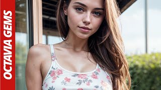 4K LookBook - Stunning Sweet Cuties In Mini Skirts. Skirt Lift. AI Art.