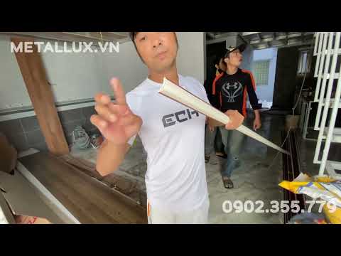 Video Review ván nhựa lót trần vân gỗ 0902355779 #metallux - youtube