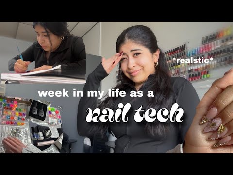 week in my life as a nail tech REALISTIC AF