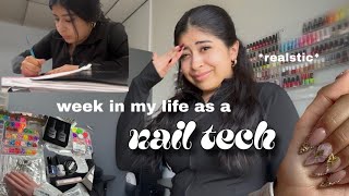 week in my life as a nail tech… REALISTIC AF