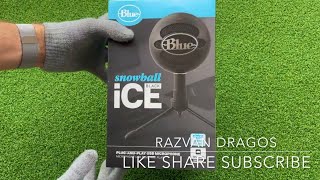 Blue Snowball Black iCE Microphone Unboxing