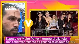 Esposo de Maite Perroni rompe el silencio tras polémica con tour de RBD | Vivalavi