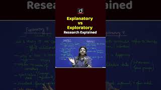 Exploratory vs Explanatory with Examples #Exploratory #Explanatory #Shorts #Paper1 #ResearchAptitude