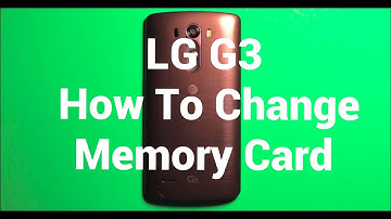 LG G3 How To Install The Memory Card