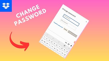 how to change dropbox password
