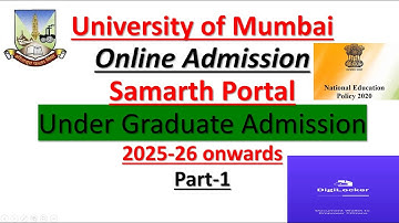 How to fill UG admission form on samarth portal | Step by Step Process | Mumbai University | 2025-26