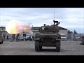 M4 sherman tank impresses crowd w multiple firing shots