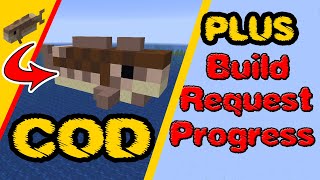 Minecraft Cod, Minecraft fish, Mob Build, Minecraft Statue - PS4, Xbox, Switch, PC, bedrock, java
