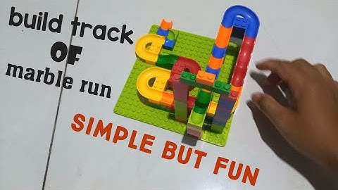 Build Fun Track of Marble Run ASMR | Building Blocks | Lego #asmr #satisfying #marblerun #lego