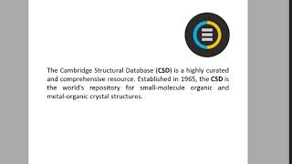 CSD database