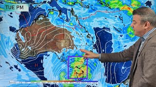 видео: День 7 в Оз: в некоторых местах ожидается шторм из-за сильных циклонов и обычных гроз. картинка: День 7 в Оз: в некоторых местах ожидается шторм из-за сильных циклонов и обычных гроз.