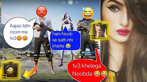 Random 3 players call me Noob / challenge for 1vs 3 TDM room (part - 59)