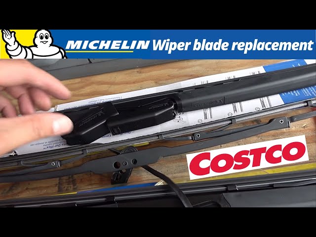 Costco Michelin Wiper Blade installation how to steps test review YouTube