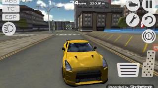 Extreme car driving simulator loud Nissan GT-R city drive screenshot 5