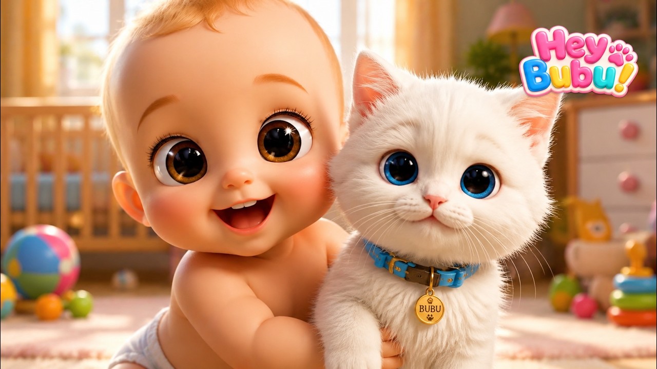 Hey Bubu! 🐱💛 Official Theme Song | Baby & Bubu Nursery Rhymes | Kids Songs