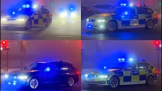 Unmarked & Marked BMW 330d Roads Policing Units Respond to Fatal Motorway Crash - Merseyside Police